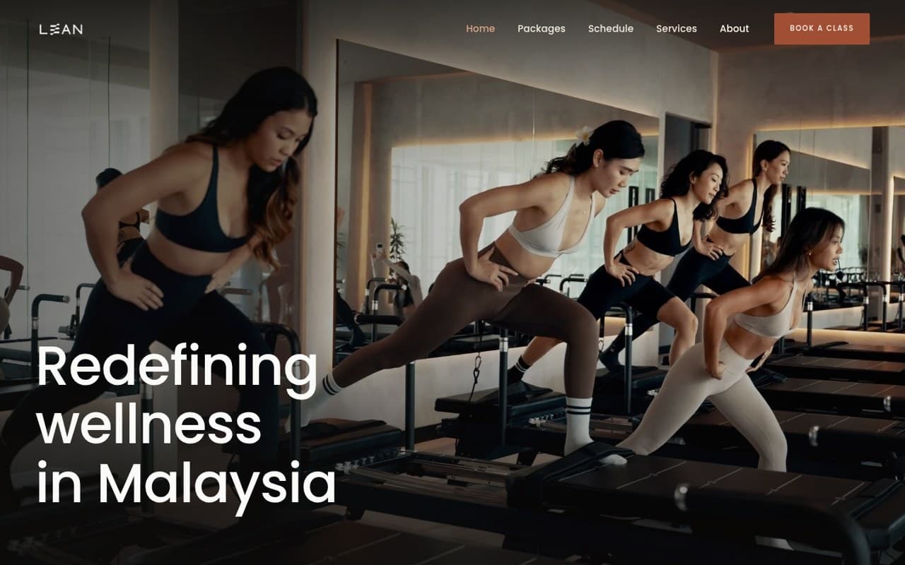 LEAN website homepage